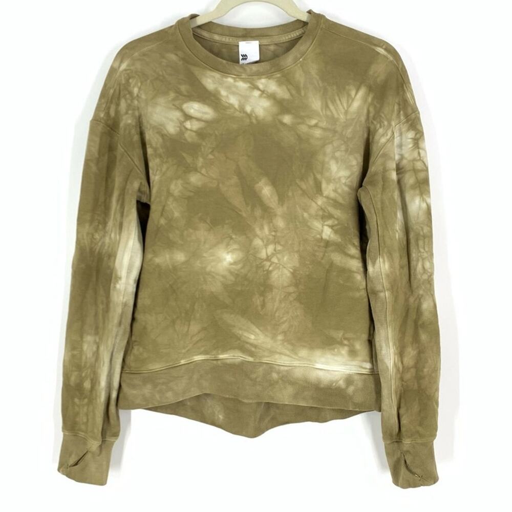 All In Motion Green Tie Dye Crew Neck Pullover Sweatshirt Size XS - Picture 2 of 10